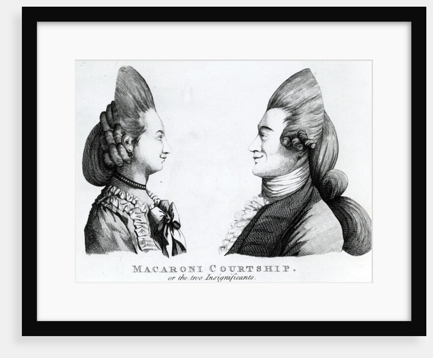 Macaroni Courtship, or the two Insignificants. by English School