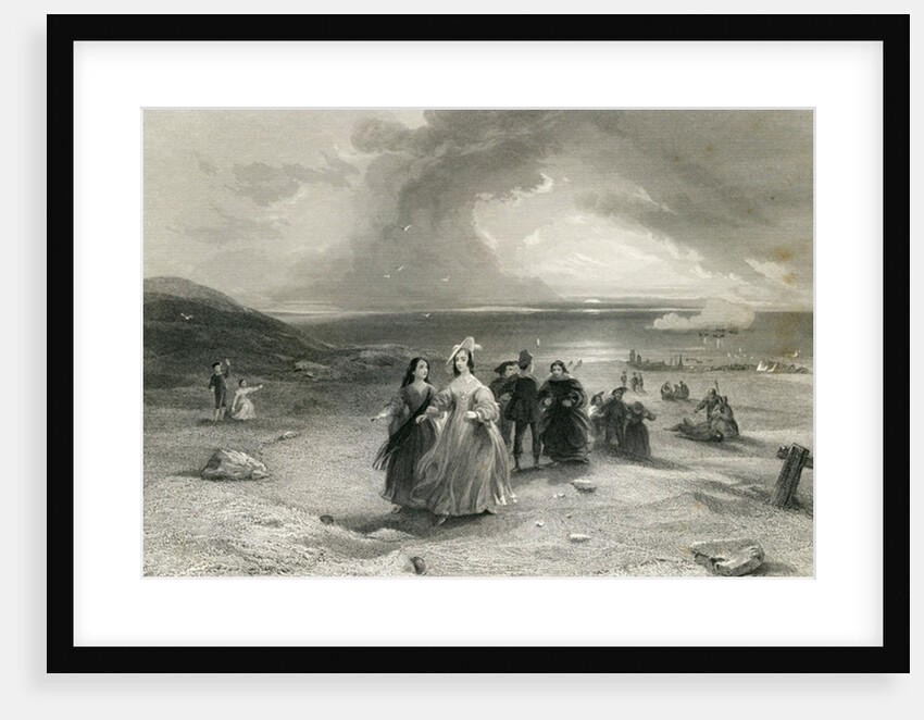 The Queen at Burlington, by R. Wallis, 1844 by English School