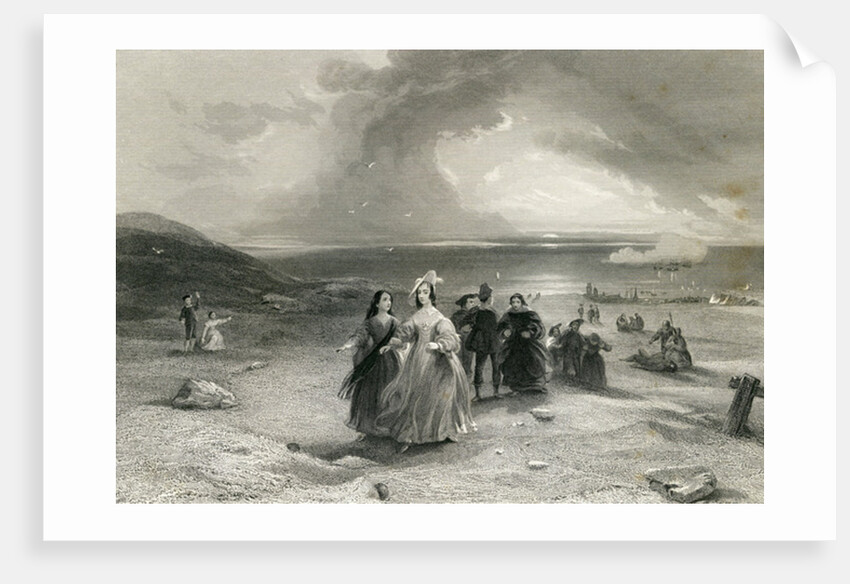 The Queen at Burlington, by R. Wallis, 1844 by English School
