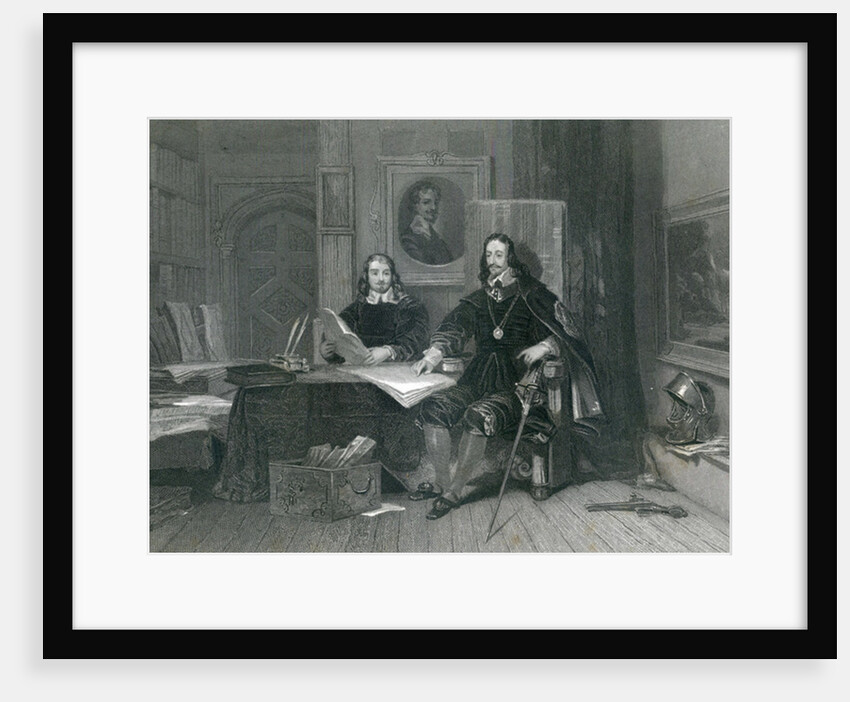 The King and Hyde at Oxford, by J. T Willmore, 1844 by English School