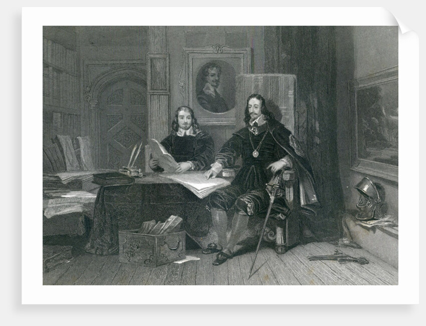 The King and Hyde at Oxford, by J. T Willmore, 1844 by English School