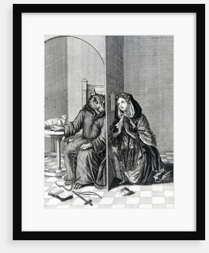 Converte Angliam, or It is a foolish Sheep that makes the Wolf her Confessor, 19th Century by English School