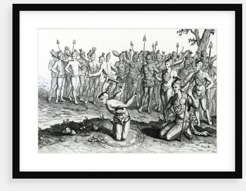 A King of Florida consulting his Magician previous to going to Battle by English School