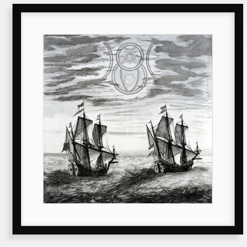 The Sun, Phenomena seen by by Willem Barentsz on exploration of Nova Zemblya from Atlas maior by Joan Blaeu, 1662 by Anonymous