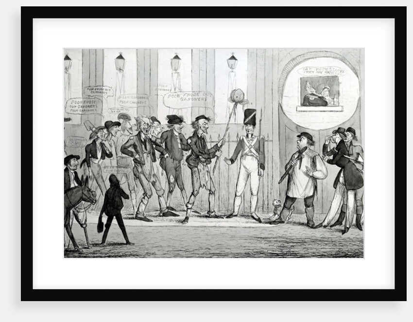 Poor Froze Out Gardners, 1820 by English School