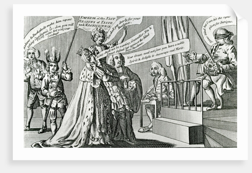 Trial of the Sovereign Empress of the Vast Regions of Taste, 1771 by English School