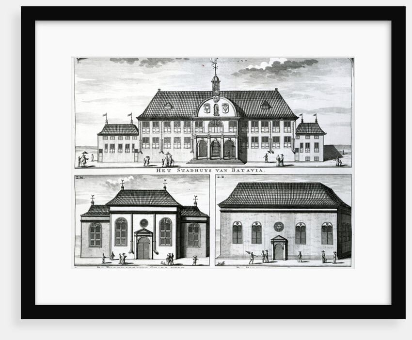 Portuguese Church and Town Hall in Batavia, 19th Century, by Dutch School