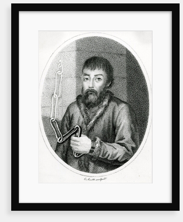 Portrait of Yemelyan Pugachev, 18th Century by French School