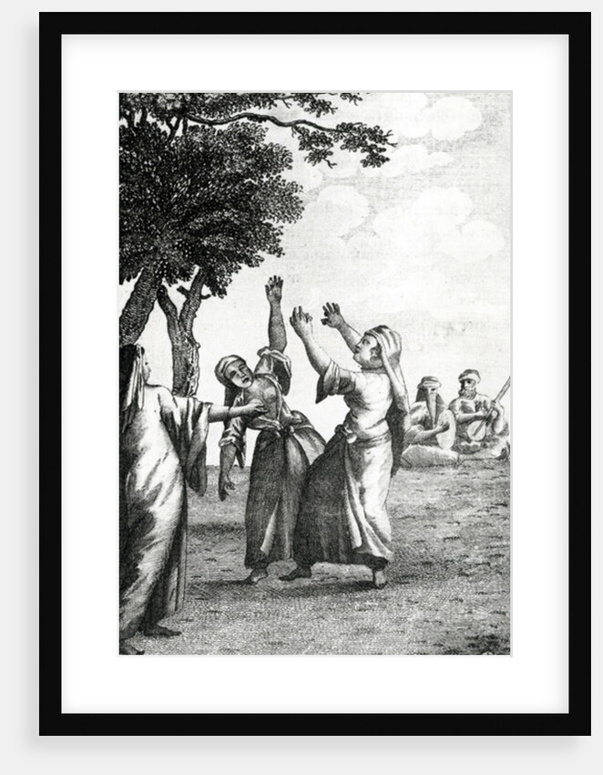 Dancing Girls in Egypt, taken from 'Niebuhr's Travels through Arabia and other countries in the East', 1792 by Danish School
