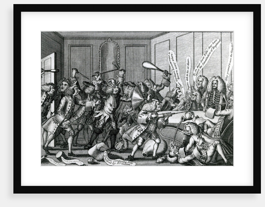 The Siege of Warwick-Castle, or The Battle between the Fellows and Licenciates, 1768 by English School