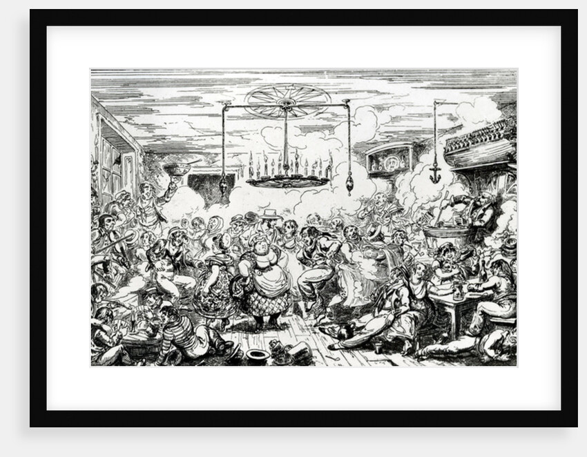 Sailors carousing, or a peep in the Long Room, 1825 by George Cruikshank