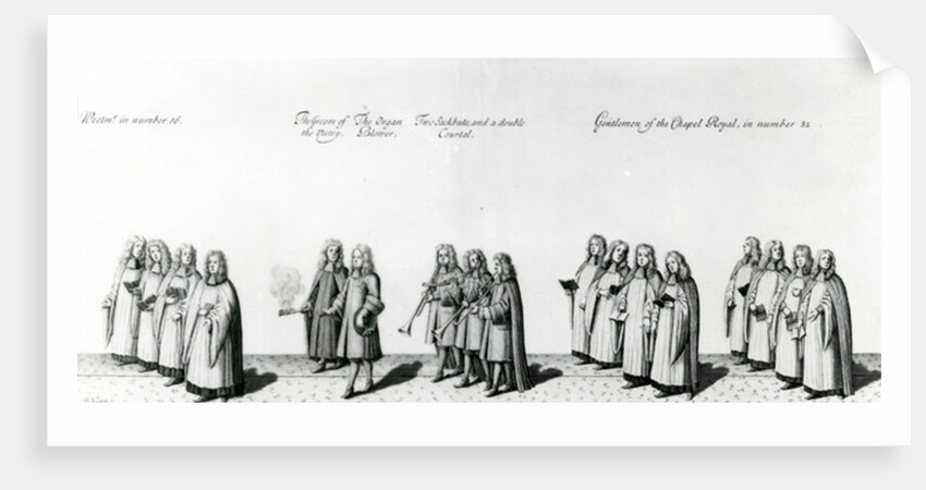 Procession at the coronation of James II, 1687 by English School