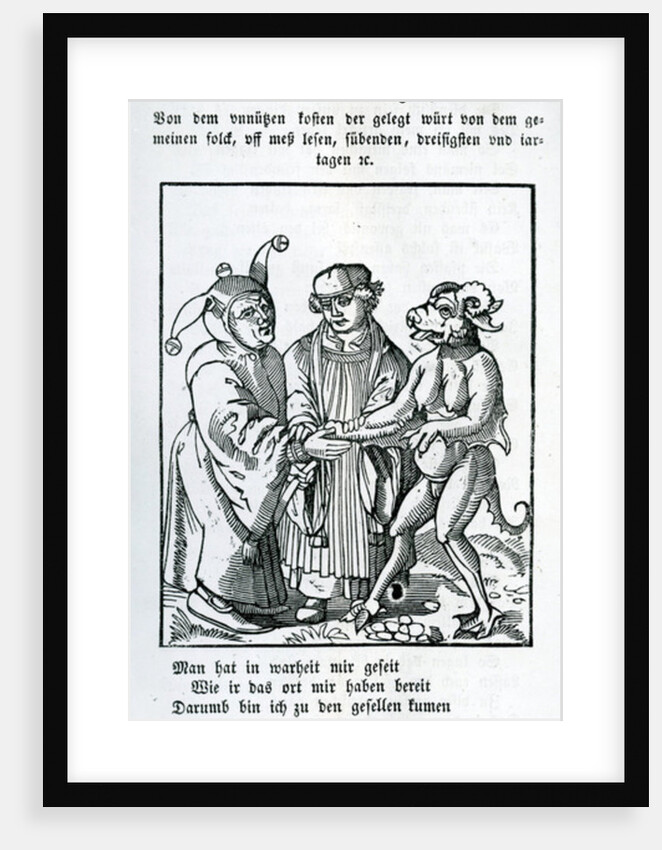 Minister, Fool and Devil from Das Kloster vol. 10, 1845-1849 by German School
