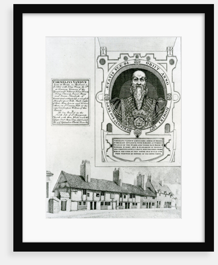 Cornelius Van Dun Memorial and Almshouses, 1798 by English School