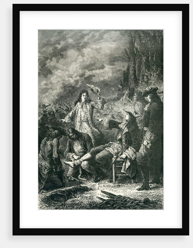 Edward Villiers wounded at the battle of Newbury, 1643 by English School