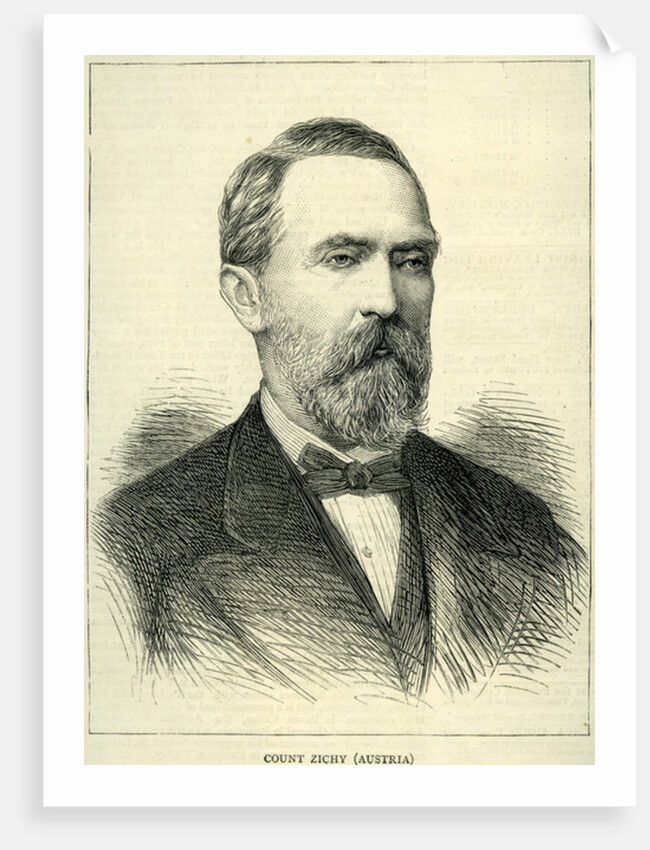 Count Zichy from the 'Graphic' 1877 by English School