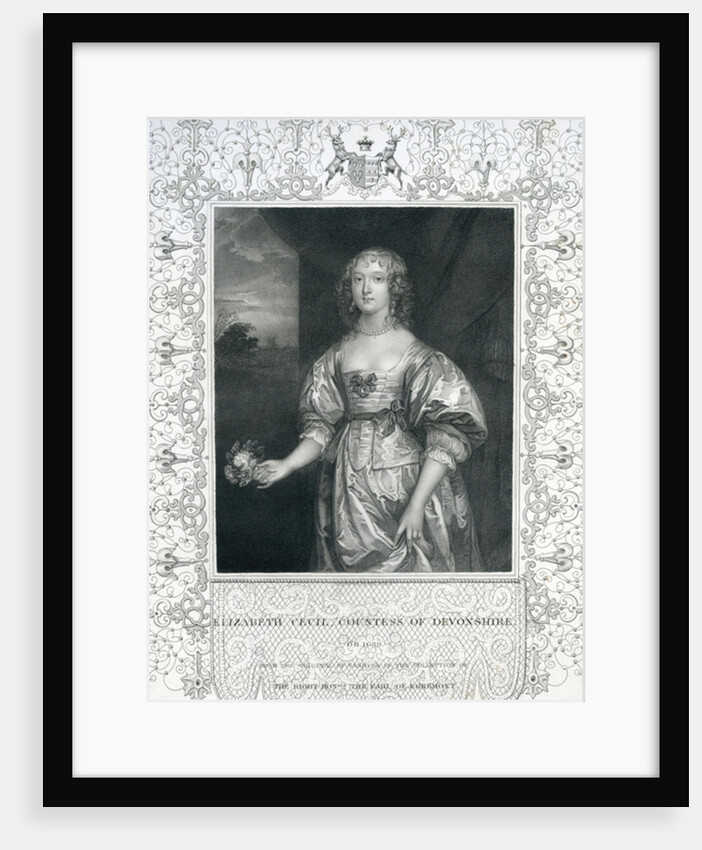 Elizabeth Cavendish, Countess of Devonshire, mid 17th century by Anthony van Dyck