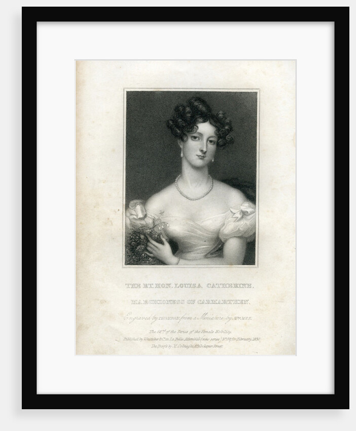 Louisa Catherine Osborne, Duchess of Leeds when Marchioness of Carmarthen, 1830 by English School