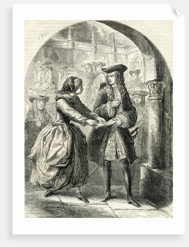 Harley receiving the 'Legion' Memorial by English School