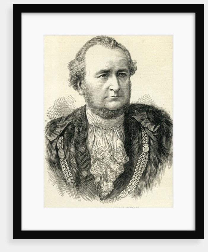 Mr Alderman and Sheriff Nottage from The Illustrated London News, 10th November 1877 by English School