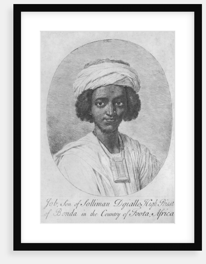 Job, Son of Solliman Dgiallo, High Priest of Bonda in the Country of Foota, Africa, c.1750 by English School