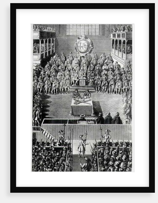 Charles I before the High Court of Justice at Whitehall, 27th January 1649 by English School