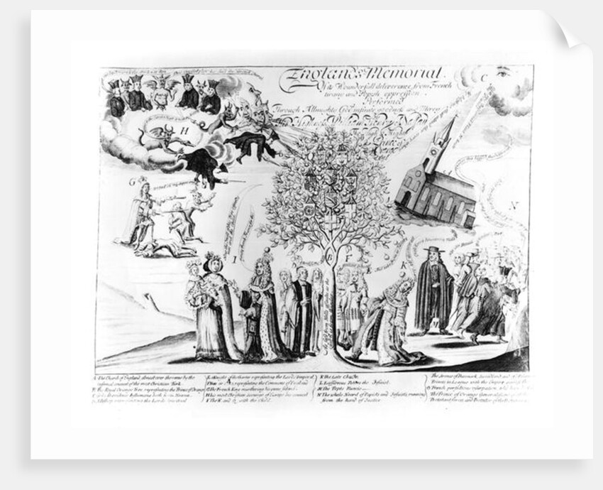 England's Memorial of its Wonderful Deliverance from French Tyranny and Popish Oppression by English School