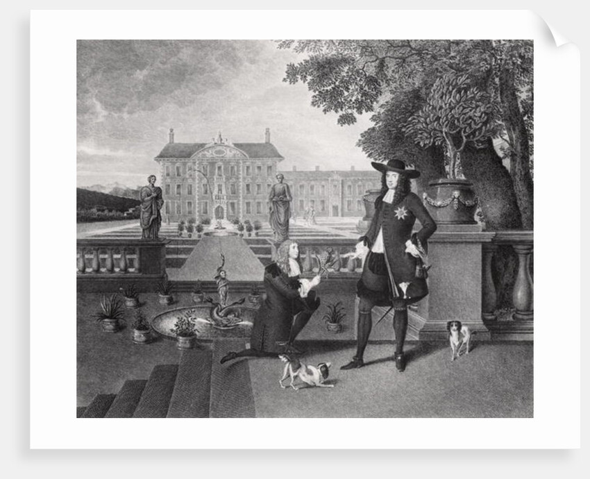 John Rose the King's Gardener, Presenting Charles II with the First Pineapple Grown in England, at Dorney Court, c.1670 by Hendrik (attr. to) (after) Danckerts