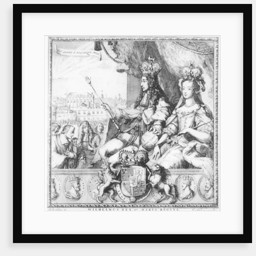 William III and Mary II engraved by the artist, c.1690 by Romeyn de Hooge