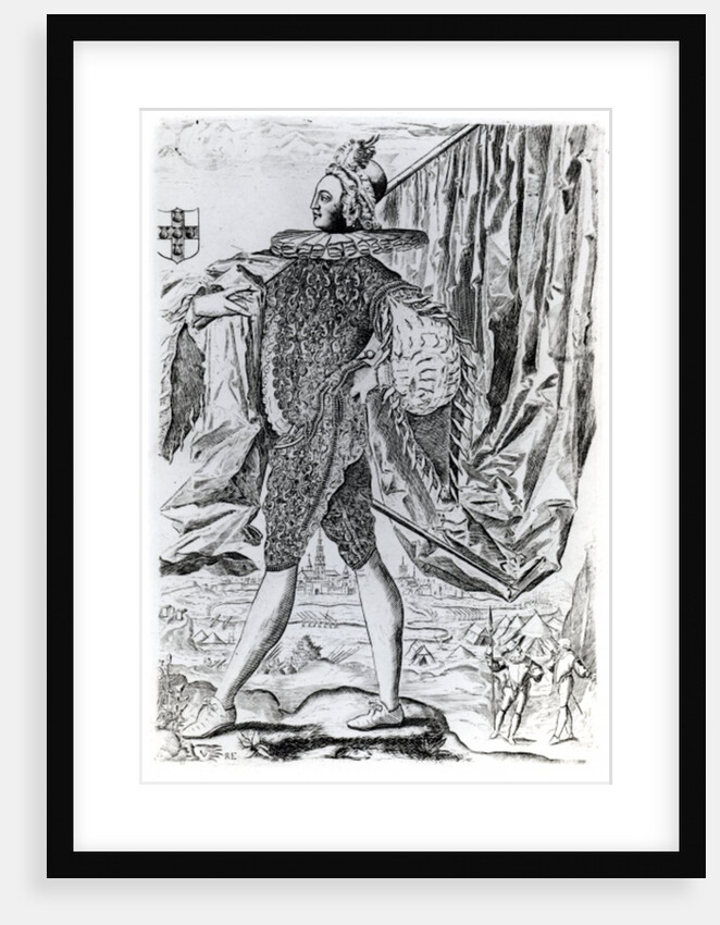 Portrait of George Villiers, 1st Duke of Buckingham engraved by Renold Elstrack by English School