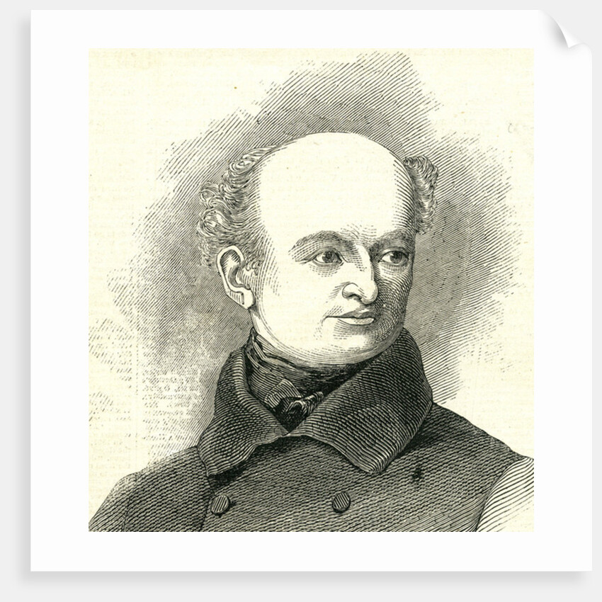 Benjamin Robert Haydon from the 'Illustrated London news' 7th April 1846 by English School