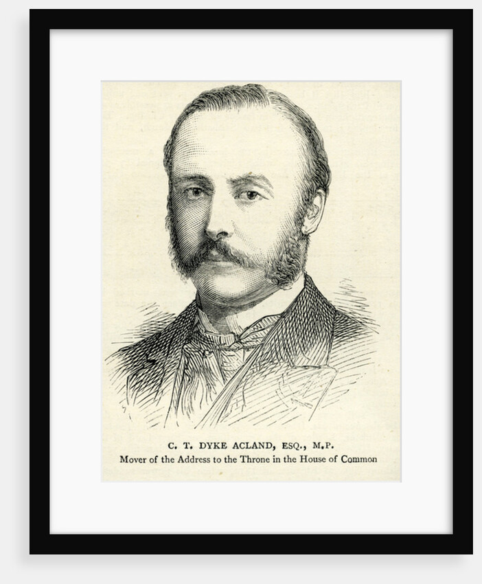 C. T. Dyke Acland Illustration from 'The Graphic' 17th February 1883 by English School