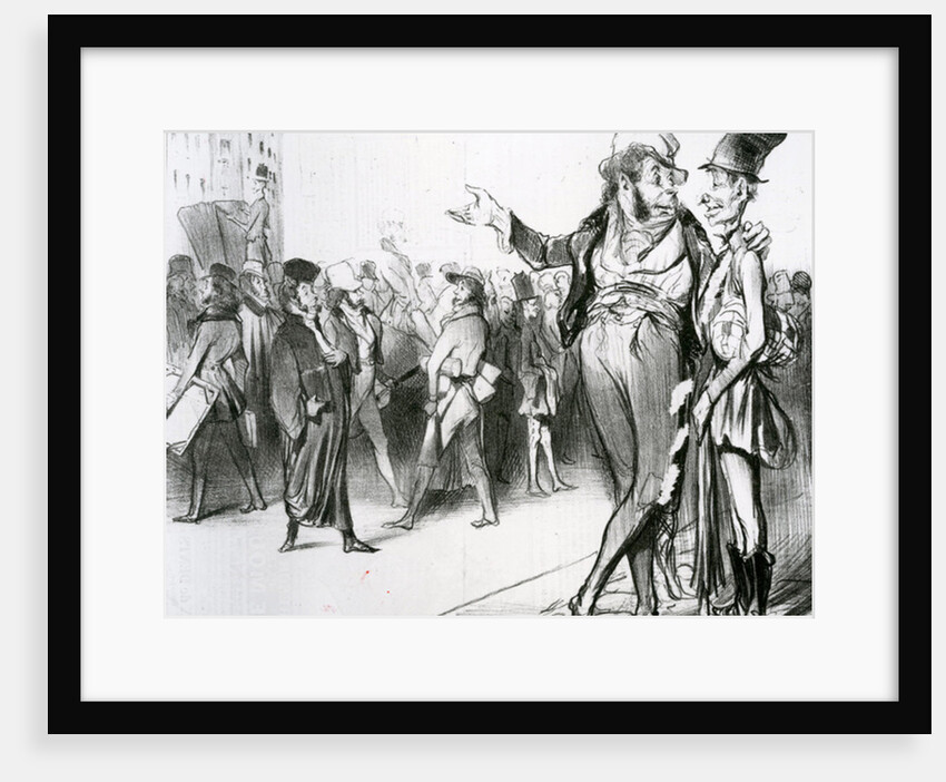 C'est tout de même flatteur d'avoir fait tant d'élèves! no.76 of the series Caricaturana published in 'Le Charivari,' 1838 by Honore Daumier