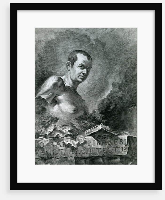 Portrait of Giovanni Battista Piranesi, 1750 by Francesco Polanzani