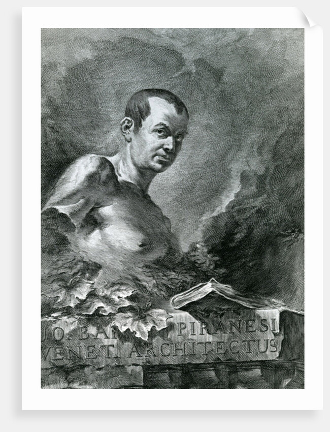 Portrait of Giovanni Battista Piranesi, 1750 by Francesco Polanzani