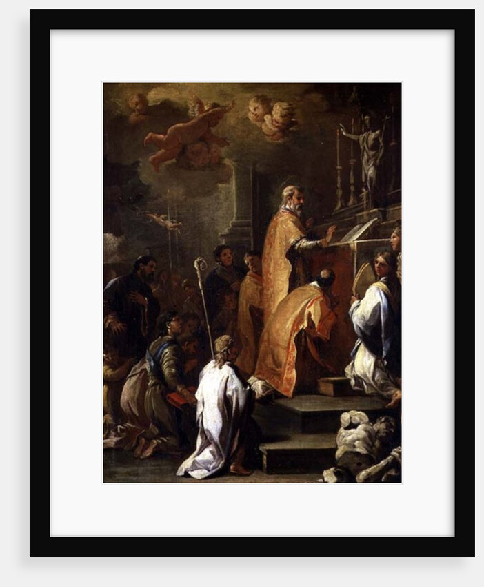 The Mass of St. Gregory by Luca Giordano