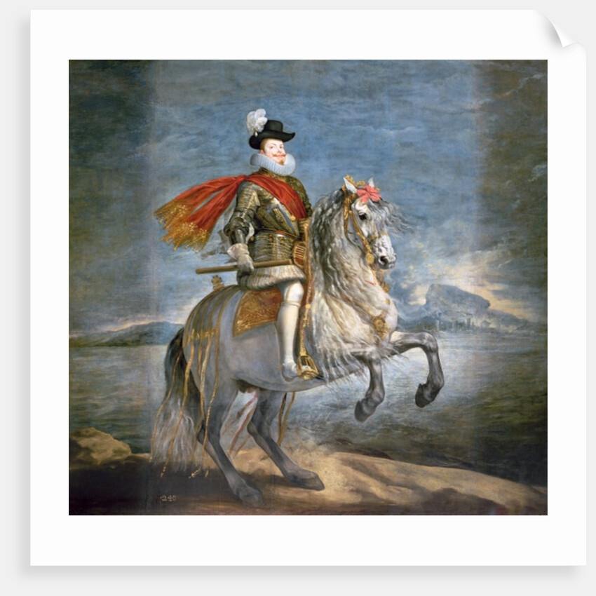 Equestrian Portrait of Philip III c.1628-35 by Diego Rodriguez de Silva y Velazquez