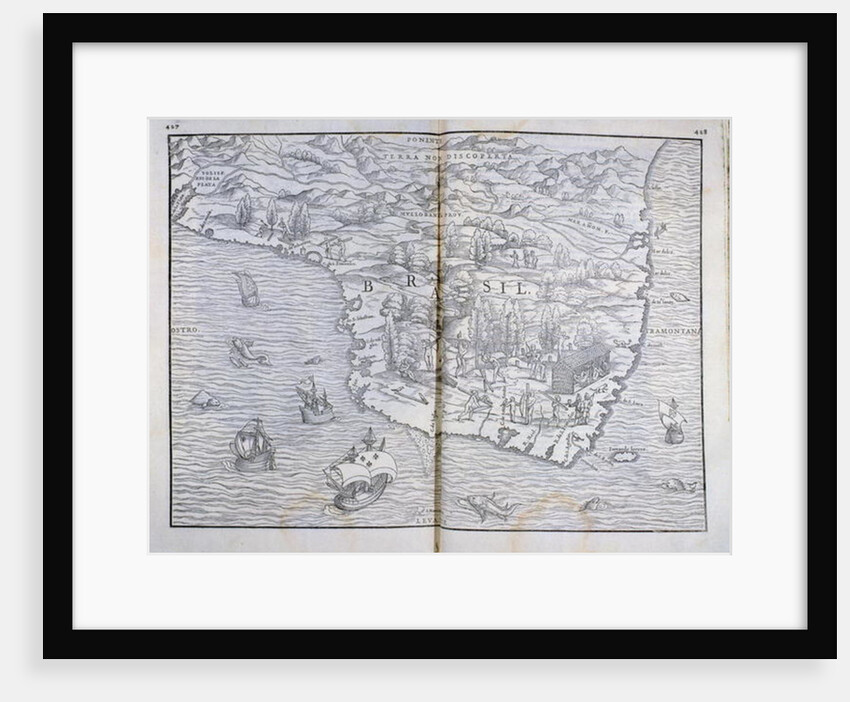 Map of North-eastern Brazil by Anonymous