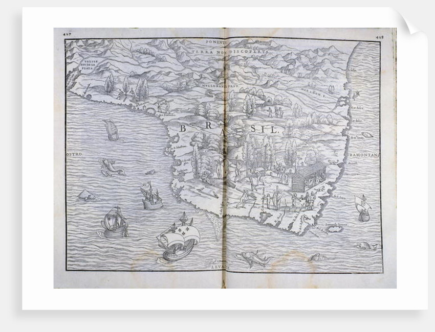 Map of North-eastern Brazil by Anonymous