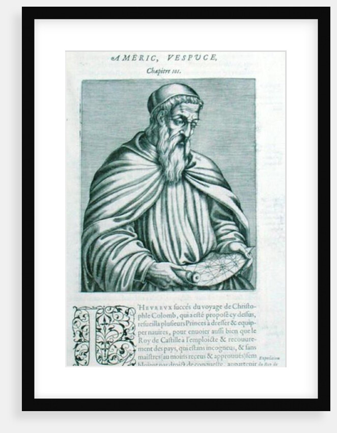 Portrait of Amerigo Vespucci by School French