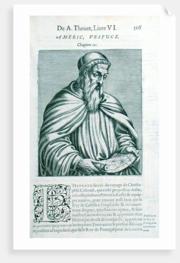 Portrait of Amerigo Vespucci by School French
