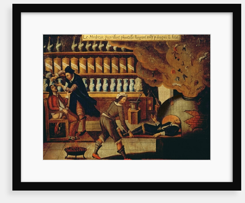 The Pharmacist's Workshop by French School