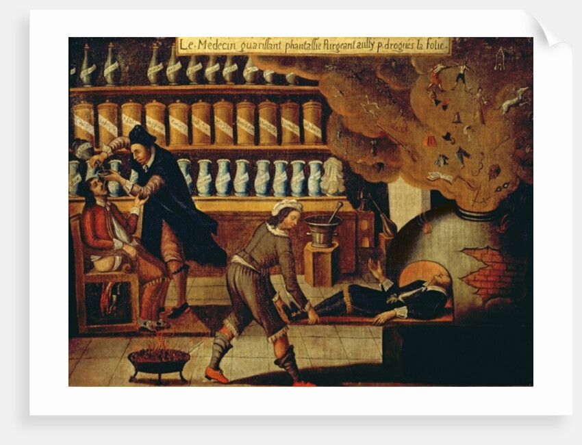 The Pharmacist's Workshop by French School