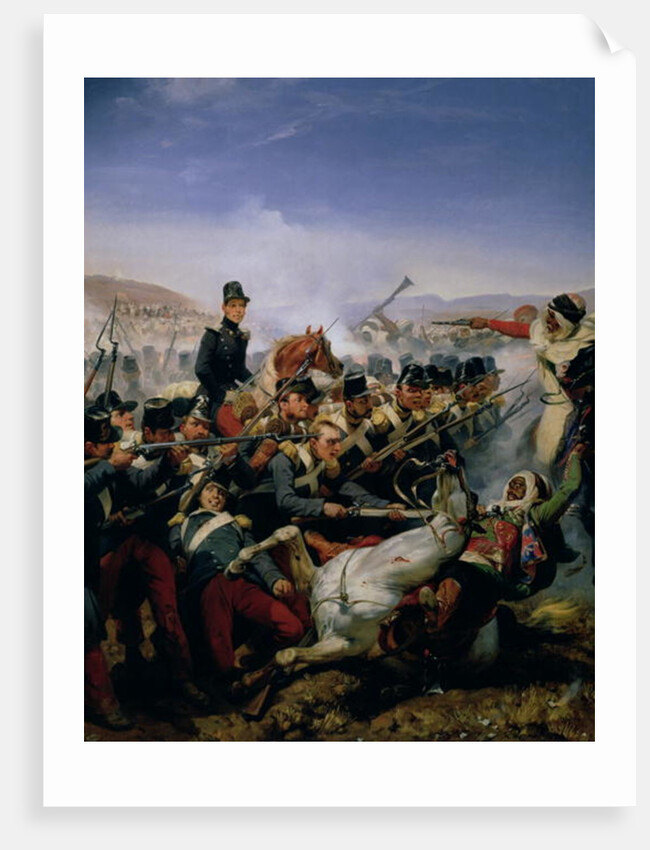 The Battle of Somah, 1839 by Emile Jean Horace Vernet