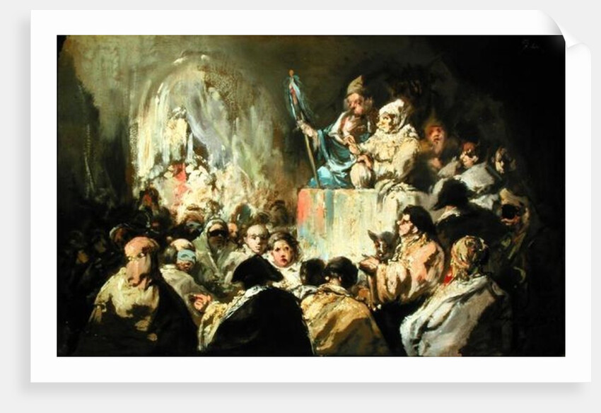 Addressing a Masked Crowd by Eugenio Lucas y Padilla