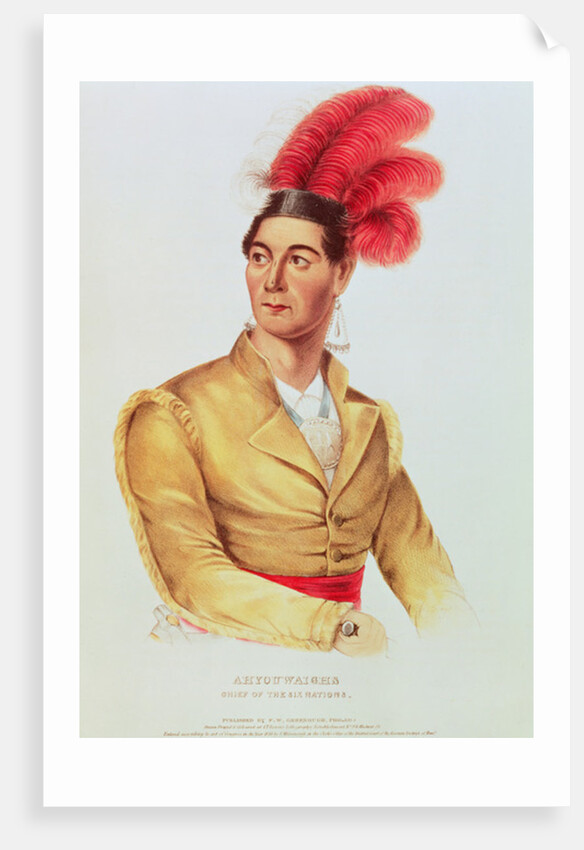 Ahyouwaighs, Chief of the Six Nations by American School