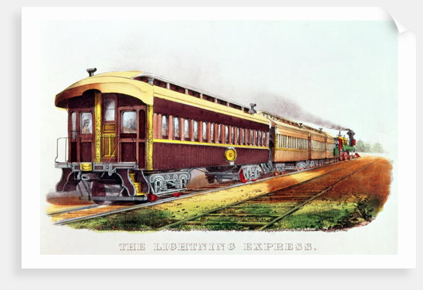 The Lightning Express published by Nathaniel Currier and James Merritt Ives by American School