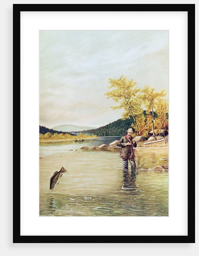Trout Fisherman, 1889 by Denton (after)