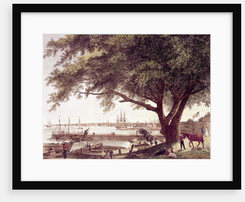 The City and Port of Philadelphia, on the River Delaware, from Kensington, 1800 by American School