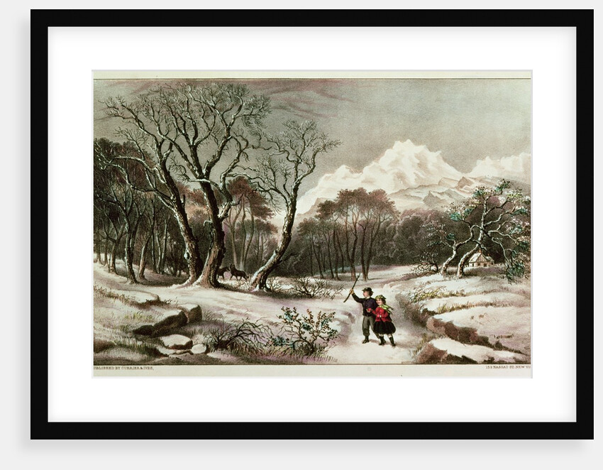 Woodlands in Winter. by American School